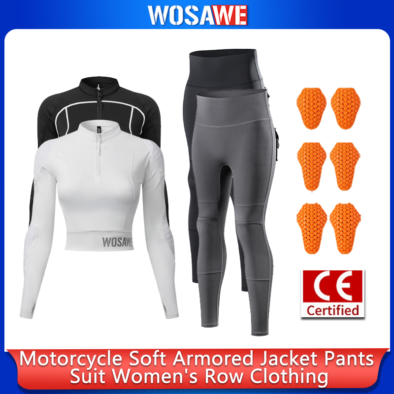 Motorcycle Gear Full Suit - Traje de Motociclismo para Mujer WOSAWE,