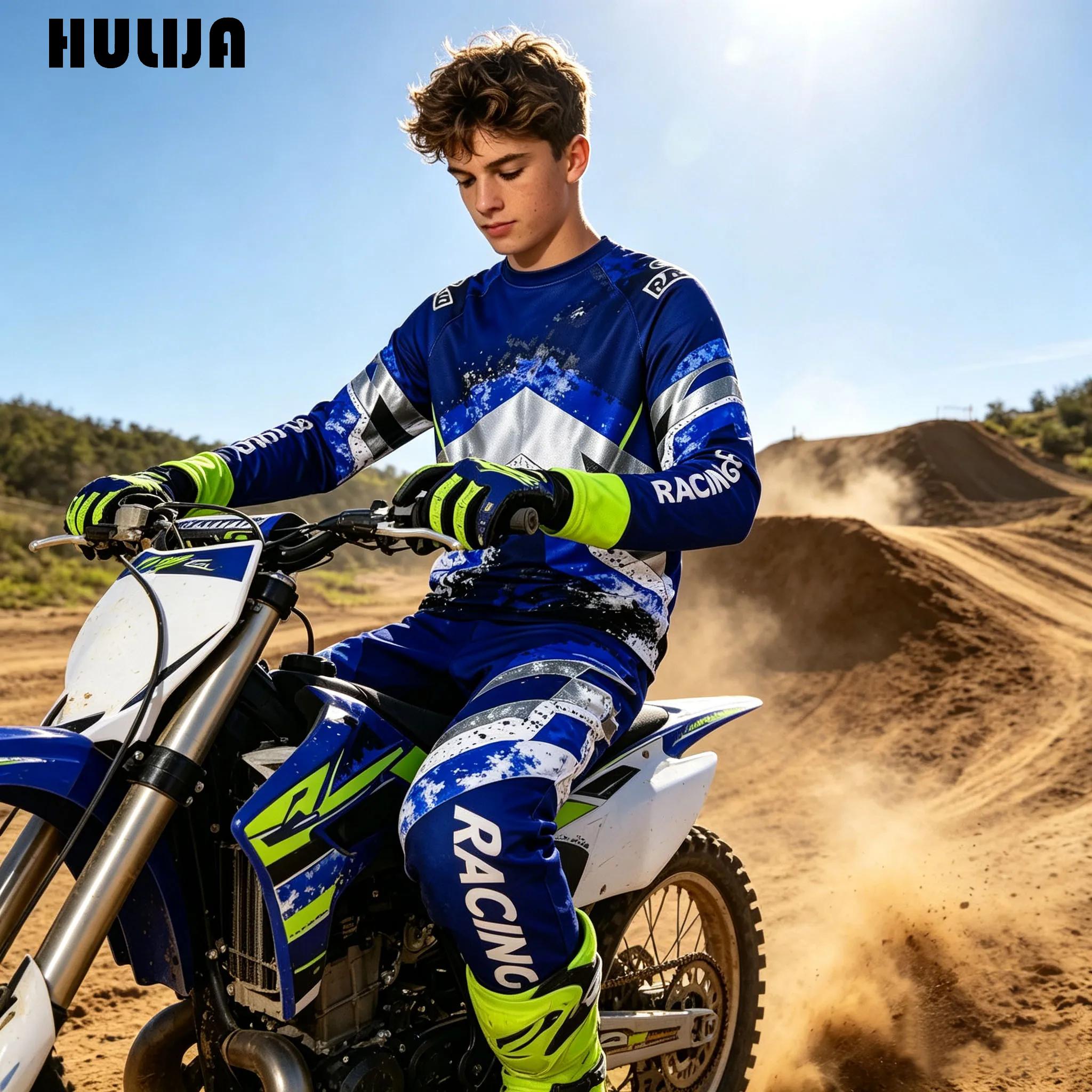 Motorcycle Gear Full Suit - Conjunto de 2 Piezas de Jersey