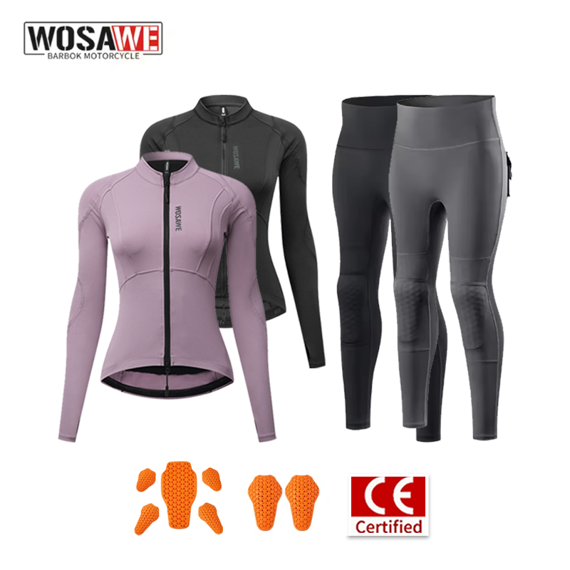 Motorcycle Gear Full Suit - Traje de Motociclismo para Mujer WOSAWE,