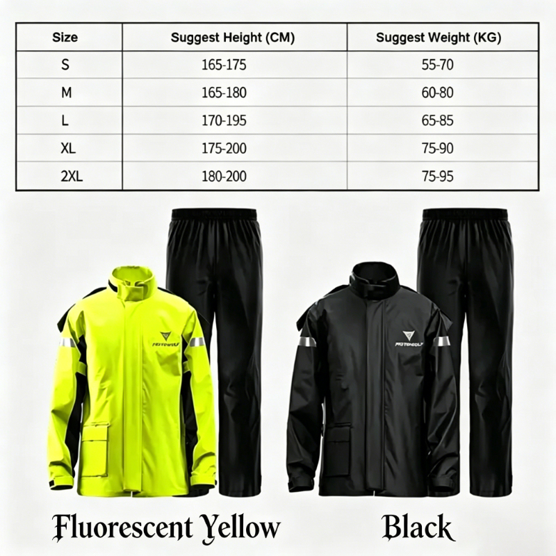 Traje Impermeable para Motocic - Motorcycle Gear Full Suit reseña y precio