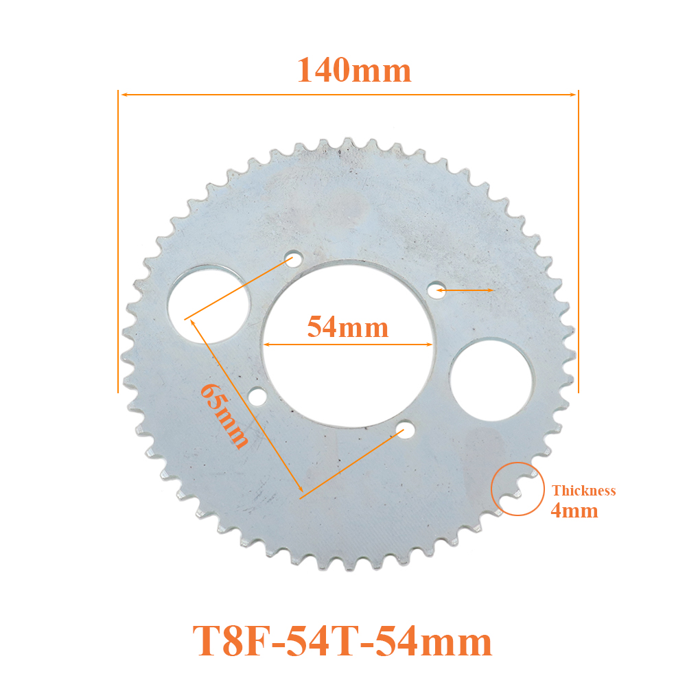 Placa de cadena T8F 54T de 54  - Motorcycle Gear Bundle reseña y precio