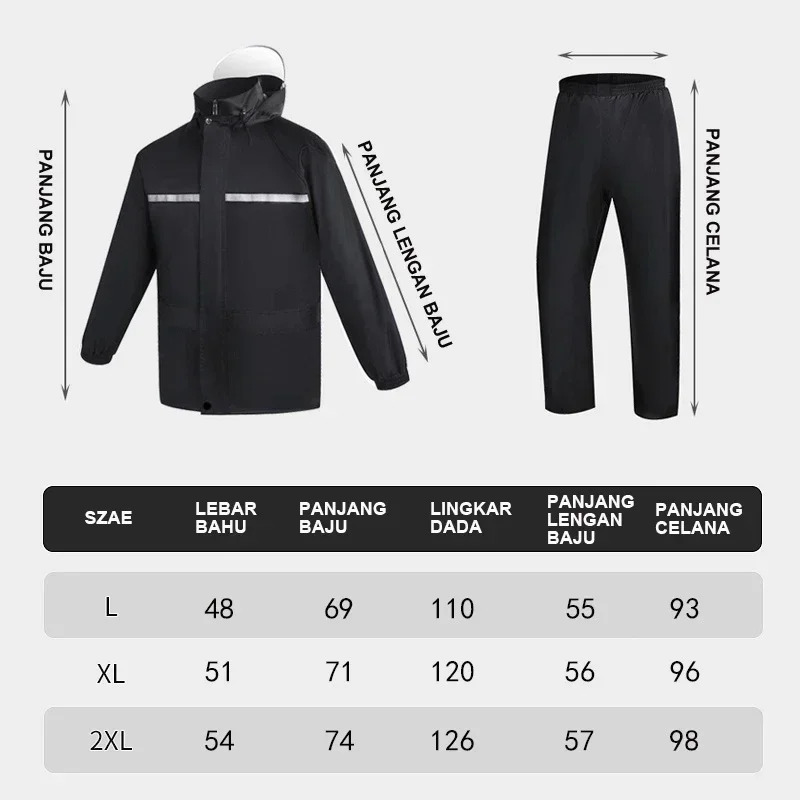 Traje de lluvia reflectante de - Motorcycle Gear Full Suit reseña y precio