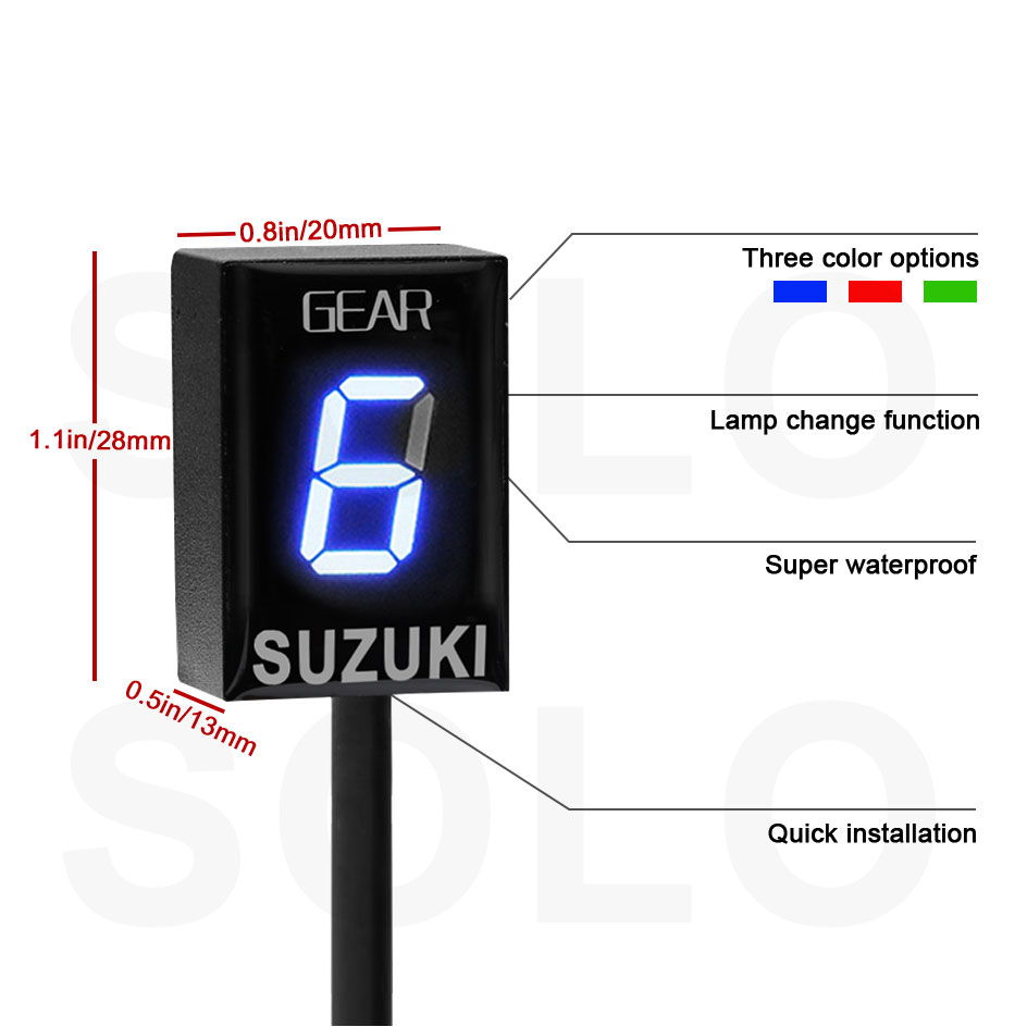 Para SUZUKI DL650 v-strom DL 6 - Gear Indicator Display reseña y precio